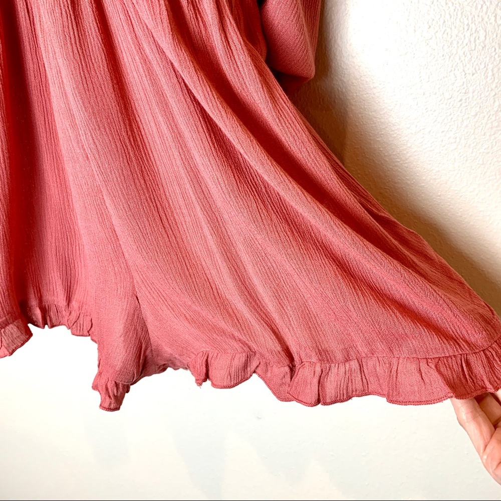 NWT Topshop Blush Pink Cold Shoulder Romper - Picture 6 of 9